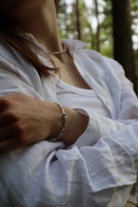 BRANSOLETKA-JASPIS-PERŁA